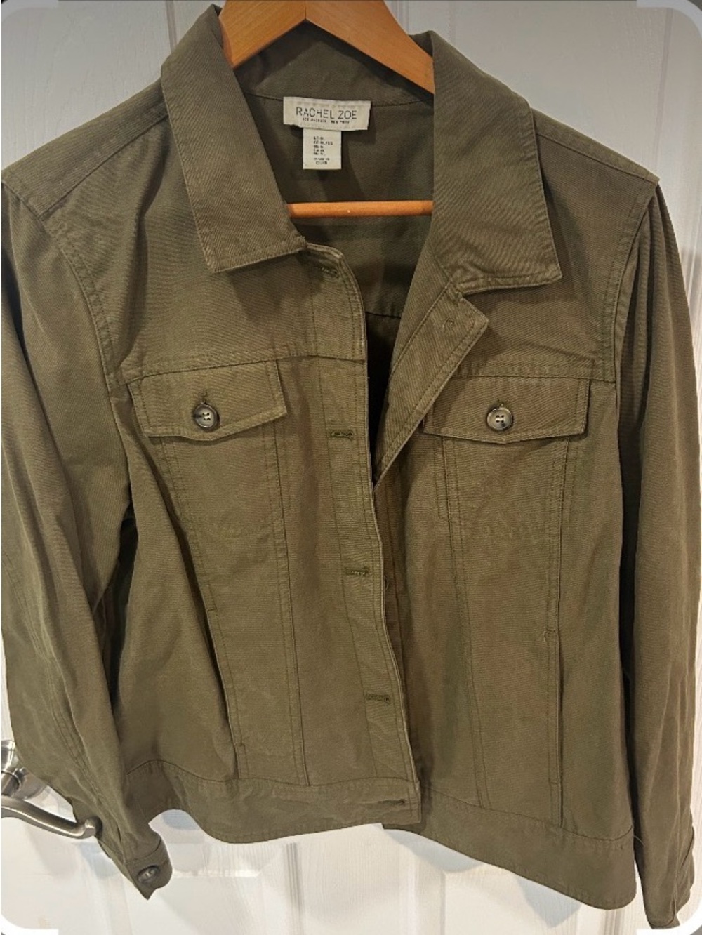 Rachel Zoe Olive Utility Jean Jacket
